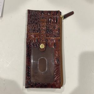 Brahmin credit card wallet in Pecan Melbourne